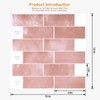 Wallercity Pink Marble Peel and Stick Backsplash 3D Self Adhesive
