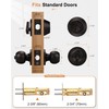 Probrico 3 Sets-Entry Door Knob Lockset and Single Cylinder Deadbolt
