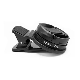 AIMALL CPL Polarizer Filter Set for Mobile Phones & SLR Cameras - Universal Clip-On Design, Reflective Polarizer for Professional Photography Effects (Size:37mm)