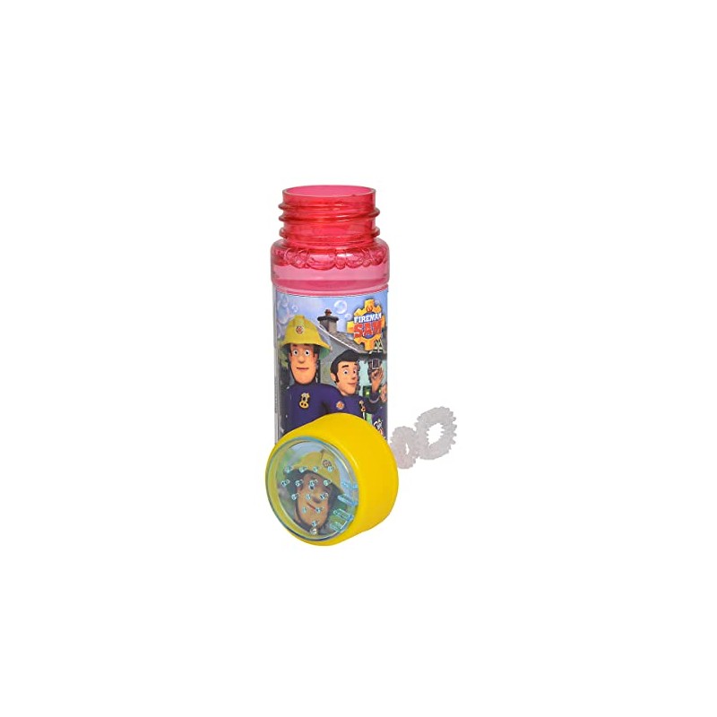 Simba Fireman Sam 109252405 Soap Bubbles Bottle, 3 Assorted Designs,
