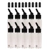 ABEST 10 Pack 30ML Airbrush Plastic Bottles Jars with caps