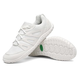 SAGUARO Barefoot Shoes Women Men Comfortable Wide Toe Box Shoes Outdoor Minimalist Drop Sole Shoes Milky White US 5.5-6 Men/7.5-8 Women