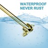 Chrsouly Curved Shower Rod, Adjustable 40-72 Inches Extra Wide Shower