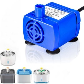 AYNEFY Cat Water Fountain Pump,Pet Water Fountain Pump Motor Submersible Electric with 5.9ft Long Cable for Pet Drinking Fountain Cat Water Dispenser Replacement