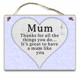 Sentimental Plaque for Mother - Mothers Day Birthday Christmas Token Gift Present