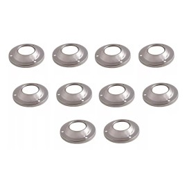 Herrajes Guerrero Brida Cromada Para Tubo Redondo De Closet 20 Pzas Troquelad