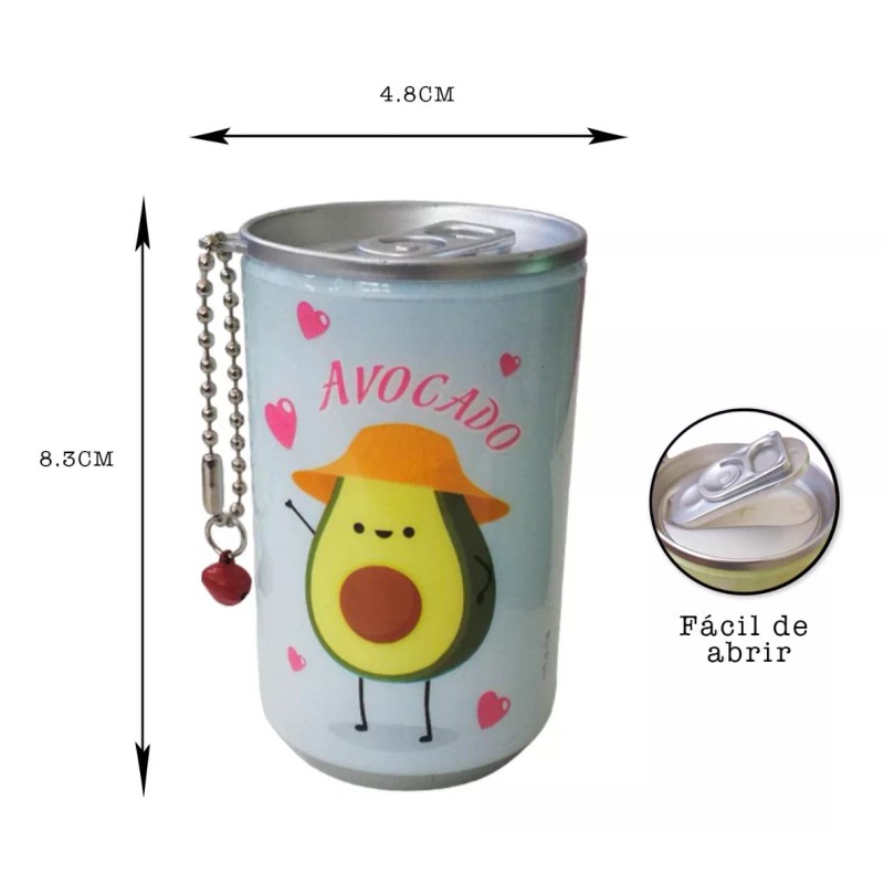 TB 12 Toallitas Desmaquillantes Diseño Avocado Cute En Lata