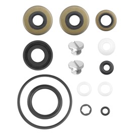 JUWEVAZU Lower Unit Seal Kit 396350 Fit for Johnson Evinrude 8hp(1996-2001 2003-2004) 10hp(1996-1998) 9.9hp 15hp(1985-2001 2003-2007) Outboards, Gearcase Seal Kit Replace 18-2656