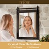TETOTE Black Wood Framed Bathroom Vanity Mirror 24” x 36”