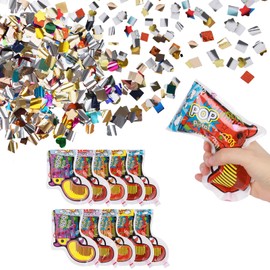 Moorle Pack of 10 Party Popper Confetti Cannon, Party Confetti Cannon Confetti Set, Paper Confetti Bomb Pistols Confetti Gun for Birthdays Wedding Party