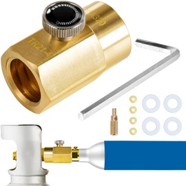 GURUDAR CO2 Cylinder Refill Adapter for CGA320 CO2 Tank to Refill TR21-4 CO2 Canister, CO2 Refill Station Connector Kit Compatible with FIZZI ONE TOUCH JET Soda Maker