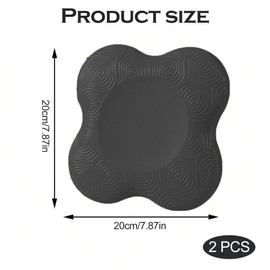 2 Stück Kniekissen Yoga, Kniekissen Sport, 20x20cm Knieschoner Matte, Rutschfestes Kniepolster für Yoga und Pilates, für Fitness und Dehnübungen