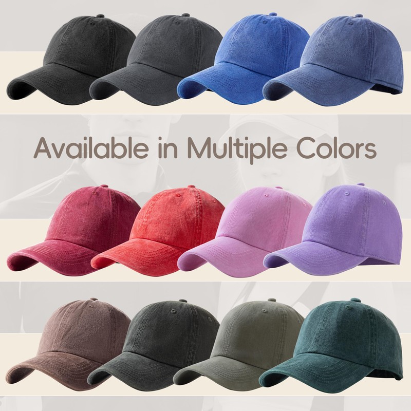 Raylarnia Paquete de 2 gorras de béisbol de golf unisex,