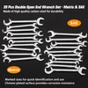 LEONTOOL Mini Double Open End Wrench Set Metric and SAE