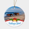 Assateague Island Christmas Ceramic Ornament, Assateague Island in Maryland/Virginia, Us