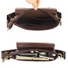 ZZNICK Genuine Leather Messenger Bag, Sling Bag Crossbody Shoulder Bags