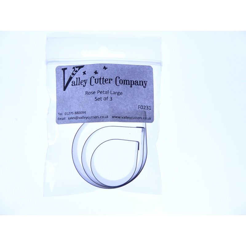 Rose Petal Large - Stainless Steel Sugarcraft Cutters - Set