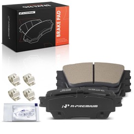A-Premium Rear Ceramic Disc Brake Pads Set Compatible with Mitsubishi Models - Outlander 2018-2020, Outlander PHEV 2018-2022, Eclipse Cross 2018-2020 2022, 4 Pcs