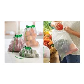 Betterware Set 3 Bolsas Ecológicas Reutilizables Frutas Verduras Super