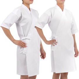 Sambu Kyugi Shop H-284 SS-51 SS-52 Unisex Blend Top All Year Round Top SS - 3L 1 Piece 2 Piece 3 Piece Set Polyester 65% Cotton 35% Men Women Women Men Kyudo Kyudo White, white