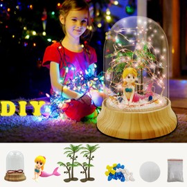 Xndryan DIY Night Light, Mermaid Night Lights for Girls Creative Children Night Light Birthday Present for 4 Year Old Girl Birthday Gifts for Girls 5 Year Old Girls Gifts