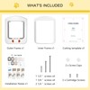 ALUMANI Cat Door for Door, Cat Door with Magnetic Flap,