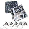 MGBISYI Ball Key Chains Eight Ball Billiards Fashion Keychain (1