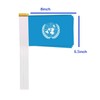 25 Packs Small United Nations Flags on Handheld Stick，Miniature United