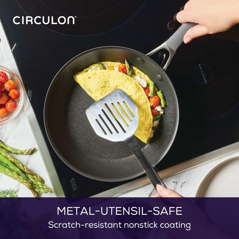 Circulon A1 Series with ScratchDefense Technology Nonstick Induction Frying Pan/Skillet,