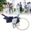 Artificial Succulents Wreath Iron Foam Greenery Wreath Portable Bridal Wreath