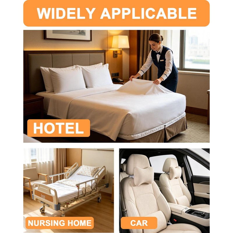 Acual Bed Sheet Clips, 4PCS 60 cm-250 cm Adjustable Bed