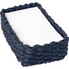 Boston International Woven Basket Napkin Holder Caddy, Guest Towel Size,