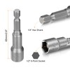 HARFINGTON 10pcs Hex Nut Driver Drills Bit 1/2" 6-Point Socket