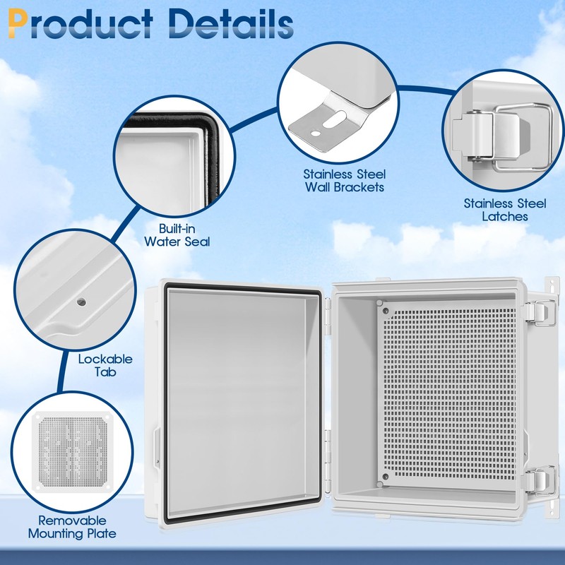 XINYIELE Waterproof Outdoor Project ABS Plastic Junction Box IP67 Weatherproof