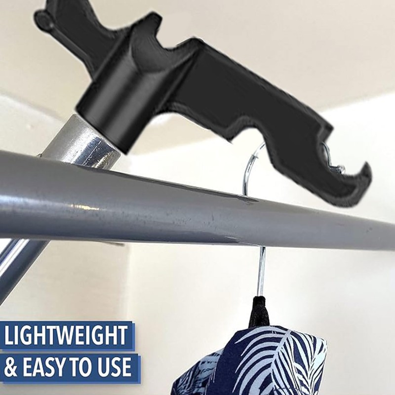 YQkangzhu 3/4" Inner Diameter Extension Pole Hook Heads, Multi-Purpose Plastic