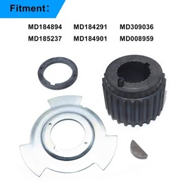 SecosAutoparts Crankshaft Gear Pulley Sensors Blade and Spacer Kit Fit for Mitsubishi Montero Sport Galant Eclipse Diamante 3.0L 3.5L V6# MD184894 MD185237 MD184291