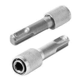 SDS Plus Adapter, SDS Adapter, Bit to Holder, Bit Holder Bits, Drill Holder, for Screw Holders, Hex Shank Set to Universal Holder, 35 mm of Round Shank for Hammer Drill, Pack of 2
