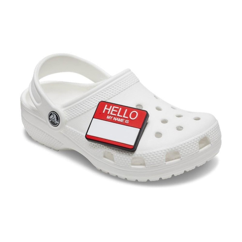Crocs Occupation Shoe Charms| Jibbitz, Hello My Name is, One