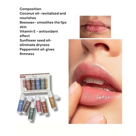 6er Set Bio Lippenbalsam - 100% natürlich - 6 Geschmacksrichtungen