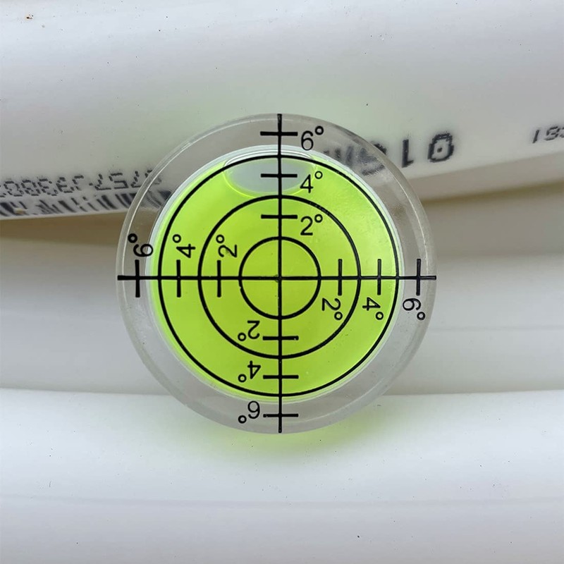LAIESYA 3Pcs Circular Bubble Level Bullseye Degree Marked Surface Round