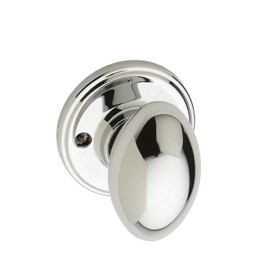 Copper Creek EK2090PS Egg Door Knob, Dummy Function, 1 Pack, in Polished Stainless