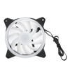 3Pcs Computer Chassis Cooling Fan Mute 6‑Pin Dual RGB Lights