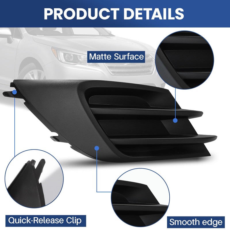 CZCJGD Fog Light Bezel Covers Compatible with Subaru Legacy 2015