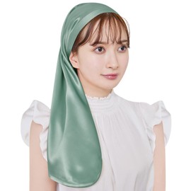 Utukky Silk Night Cap for Long Hair, Silk Cap, Tubular Type, Easy Type, No Falling Off Until Morning, Pure Silk 100%, Sleep Cap, Cylindrical, Hair Cap, Adjustable Size, Prevents Split Ends and Bed