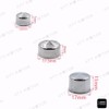 HTTMT MT247-020- 63pcs Chrome Caps Cover Kit Compatible with 04-15