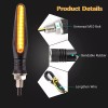 PUNKZZ Direccionales Led Moto Secuencial Indicador Intermitente 4pz