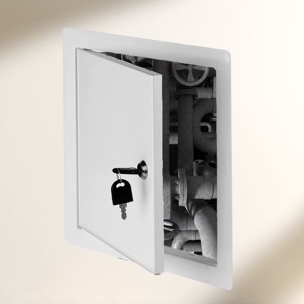 AirTech-UK Metal Access Door Panel with Key Lock Opening Size 600 x 600mm (24x24inch) Inspection Revision Hatch
