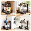 2 Tier Shelf Under Sink Kitchen Cabinet Organiser Under Sink