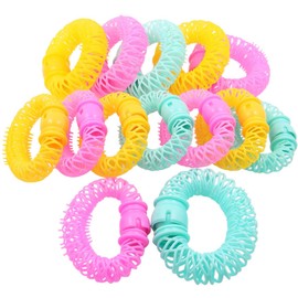 QY 14PCS Plastic Hair Curly Curler Magic Donut Rollers Circle Spiral Roll Wave Hairstyle Maker Wave DIY Hair Accessory