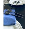 Vibhsa Tablespoons Set of 6 Piecces (Stainless Steel, Black Glossy)